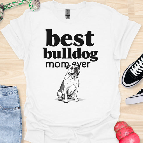 Best bulldog mom ever - V7 - Elegant Pattern T-Shirt